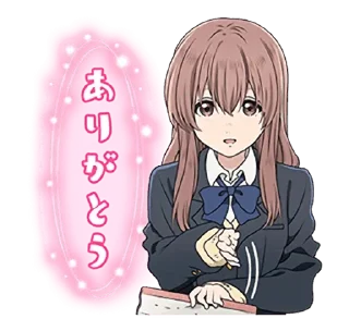 😃 emoji A Silent Voice • @AnimeCrunch_Stickers Telegram sticker 5 of 40