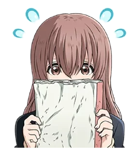 😥 emoji A Silent Voice • @AnimeCrunch_Stickers Telegram sticker 8 of 40