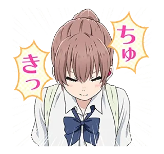 😌 emoji A Silent Voice • @AnimeCrunch_Stickers Telegram sticker 9 of 40