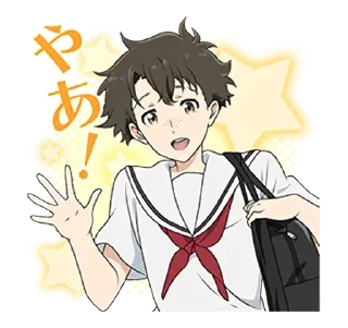 👋 emoji A Silent Voice • @AnimeCrunch_Stickers Telegram sticker 16 of 40