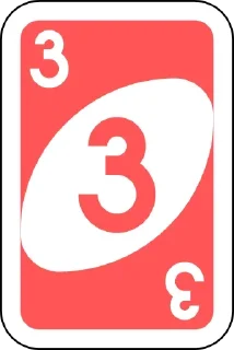 Sticker from UNO Cards