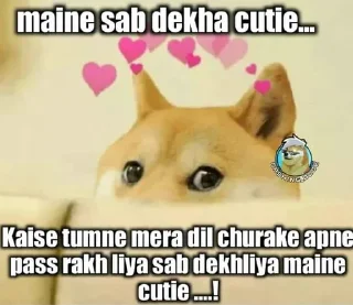 Sticker from flirting