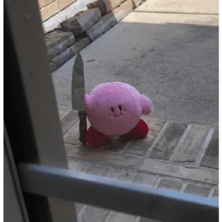 😀 emoji KIRBY 🩷 Telegram sticker 1 of 19