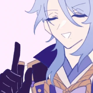 Sticker from Ayato Kamisato @KazuCredit