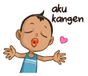 😚 emoji Emon Cah Mbeling Telegram sticker 5 of 40