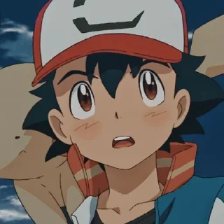 📎 emoji Ash Ketchum, Satoshi - @StickerAnimePack Telegram sticker 15 of 25