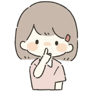 🤫 emoji girls can use stickers Telegram sticker 15 of 40