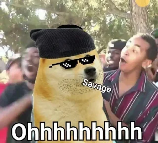 😎 emoji Cheems memes By Sᴀᴛᴏʀᴜ GᴏJᴏ『 👑 』 — @stckrRobot Telegram sticker 22 of 120