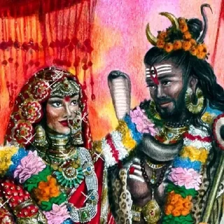 Sticker from Radha Krishna