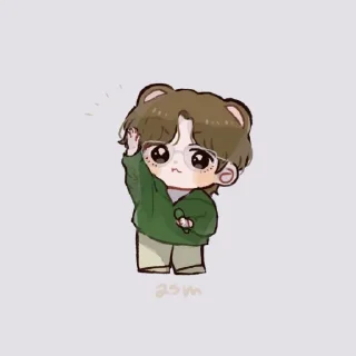 🐯 emoji ☆ taehyung — @jeonvo.cøm Telegram sticker 16 of 20