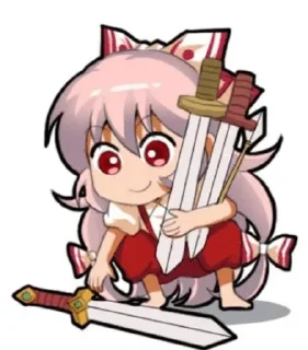 ✨ emoji Fujiwara Mokou 💤 Telegram sticker 19 of 30