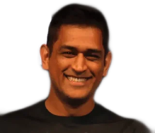 ☺️ emoji MS DHONI @THE_FRIENDS_ADDA — @stckrRobot Telegram sticker 18 of 120