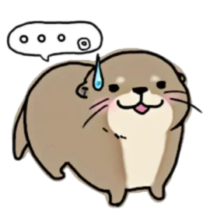 😅 emoji Little otter "Kawauso-san" Part 1-2 (FULL) [JPN] @WSZB_Stickers Telegram sticker 23 of 80