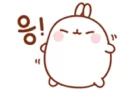 Sticker from Molang