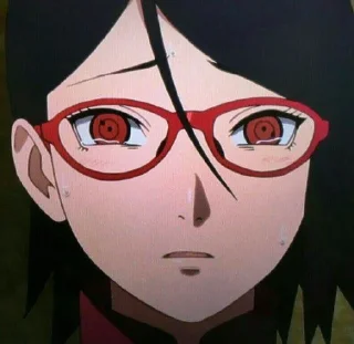 Sticker from @stikeranimex - uchiha sarada