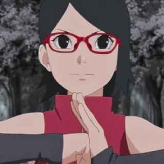 Sticker from @stikeranimex - uchiha sarada