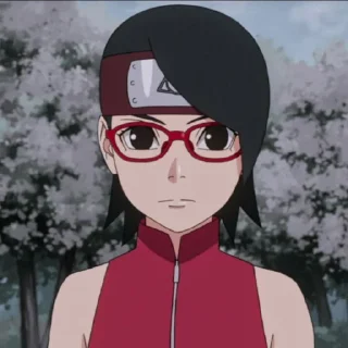 Sticker from @stikeranimex - uchiha sarada