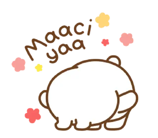 Sticker from tonton friends @gmoue!