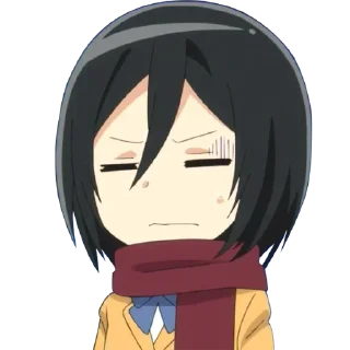😑 emoji AOT Junior High - @Otakuzdream Telegram sticker 4 of 54