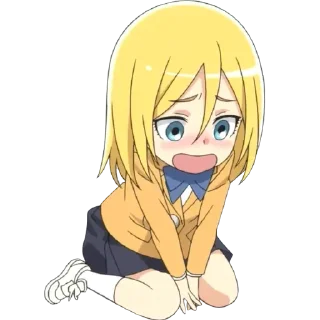 😳 emoji AOT Junior High - @Otakuzdream Telegram sticker 6 of 54