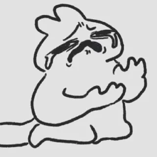 😢 emoji >3 .. randooom w/ achlyy! ₍^⑅^ Telegram sticker 14 of 15