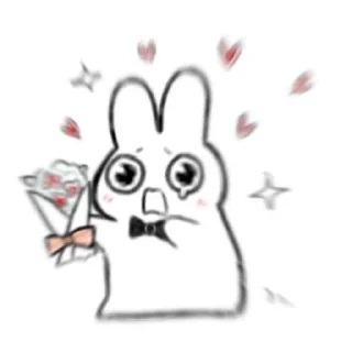 ♥️ emoji >3 .. randooom w/ achlyy! ₍^⑅^ Telegram sticker 12 of 15