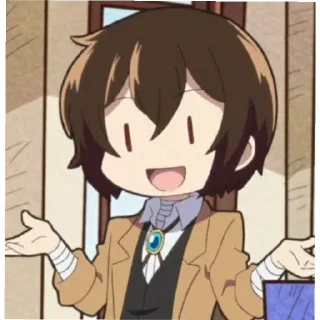 🙂 emoji dazai Telegram sticker 10 of 28