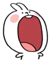 😪 emoji Spoiled Rabbit and Smile Person Telegram sticker 19 of 40