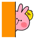 😳 emoji Spoiled Rabbit and Smile Person Telegram sticker 15 of 40