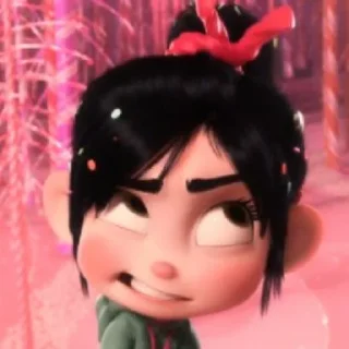 🧩 emoji vanellope┊₊·͟͟͟͟͟͟͞͞͞͞͞͞➳ @PUZZLESPIECE ༉‧₊ Telegram sticker 12 of 55