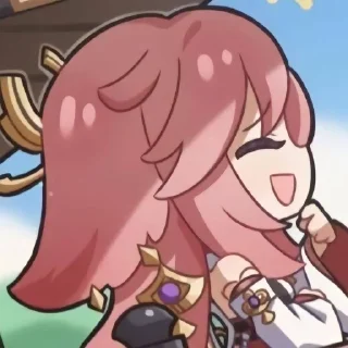 💗 emoji Yae Miko Telegram sticker 15 of 18