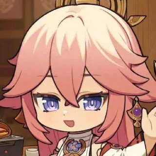 💗 emoji Yae Miko Telegram sticker 16 of 18