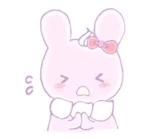 🐰 emoji ㅤㅤㅤ✰ @stickeriesⴰ pαⲥ꯭k ϟ ᵎ Telegram sticker 12 of 80