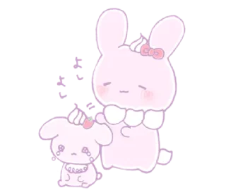 🐰 emoji ㅤㅤㅤ✰ @stickeriesⴰ pαⲥ꯭k ϟ ᵎ Telegram sticker 21 of 80