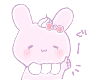 🐰 emoji ㅤㅤㅤ✰ @stickeriesⴰ pαⲥ꯭k ϟ ᵎ Telegram sticker 20 of 80