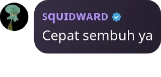 🖤 emoji Squidward Telegram sticker 18 of 25