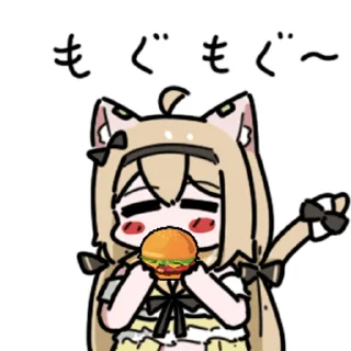 🍔 emoji 灯火橘橘 @zhaxia_cn Telegram sticker 24 of 32