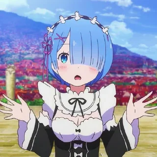 😯 emoji Anime reactions Telegram sticker 8 of 100