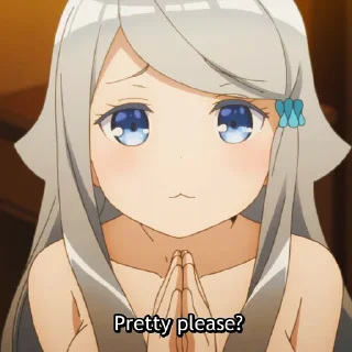 🙏 emoji Anime reactions Telegram sticker 20 of 100