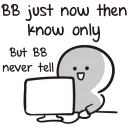 🤐 emoji BbyNeverTell-ENG Telegram sticker 19 of 83