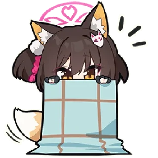 👧 emoji 蔚蓝档案1 @zhaxia_cn Telegram sticker 19 of 112