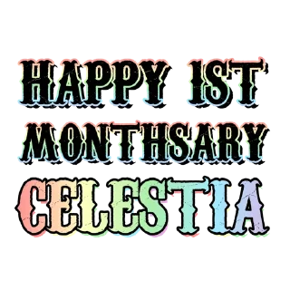 Sticker from CELESTIA 1ST MONTHSARY