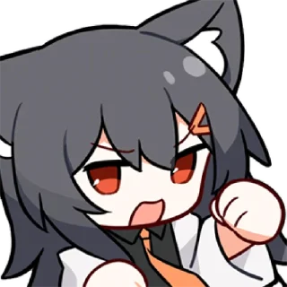 🫤 emoji 云狼狼 特化 @zhaxia_cn Telegram sticker 10 of 16