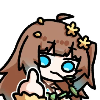 🖕 emoji 时尾树 @zhaxia_cn Telegram sticker 14 of 32