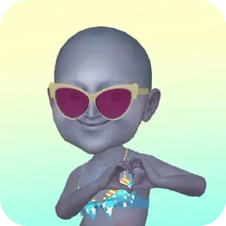 😎 emoji tuyul #punya aneisha! Telegram sticker 2 of 22