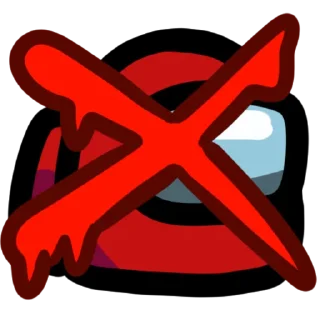 ❌ emoji Among us Telegram sticker 21 of 64