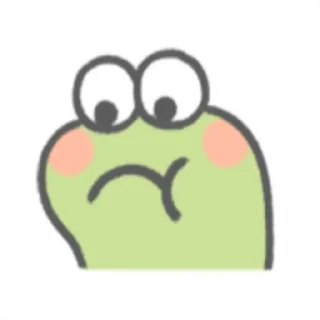 Sticker from frog