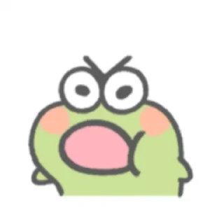 Sticker from frog