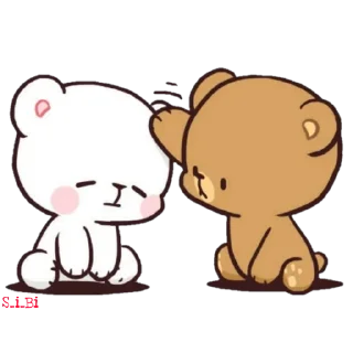 😌 emoji @S_i_Bi (Milk & Mocha ) Telegram sticker 6 of 100
