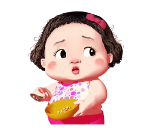 ⭐️ emoji Lamyai Funny Girl Animated (ENG) @moe_sticker_bot Telegram sticker 9 of 24